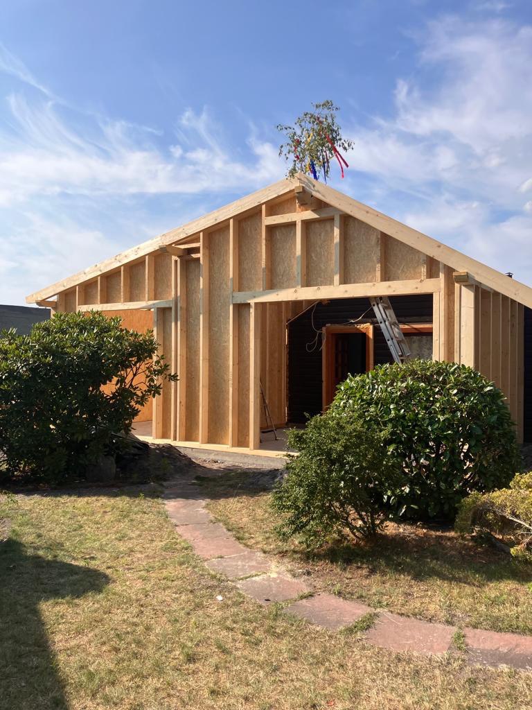 House with large panoramic windows