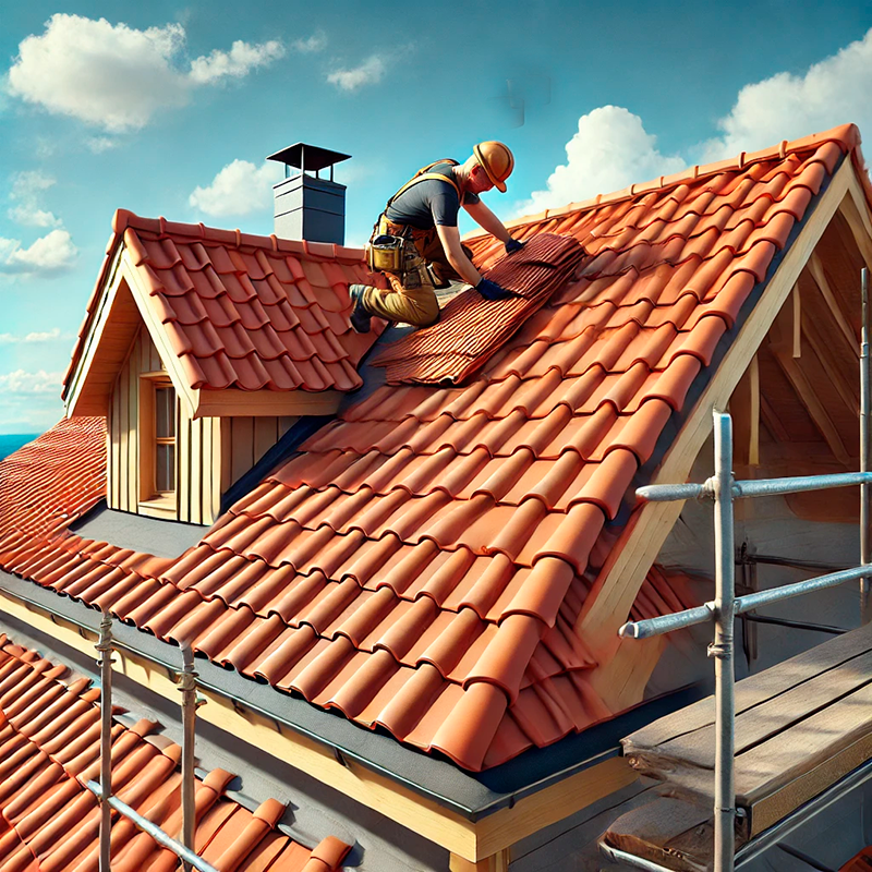 Roofing – We modernize your roof using high-quality tiles and professional insulation – for optimal protection, energy savings, and an attractive appearance.