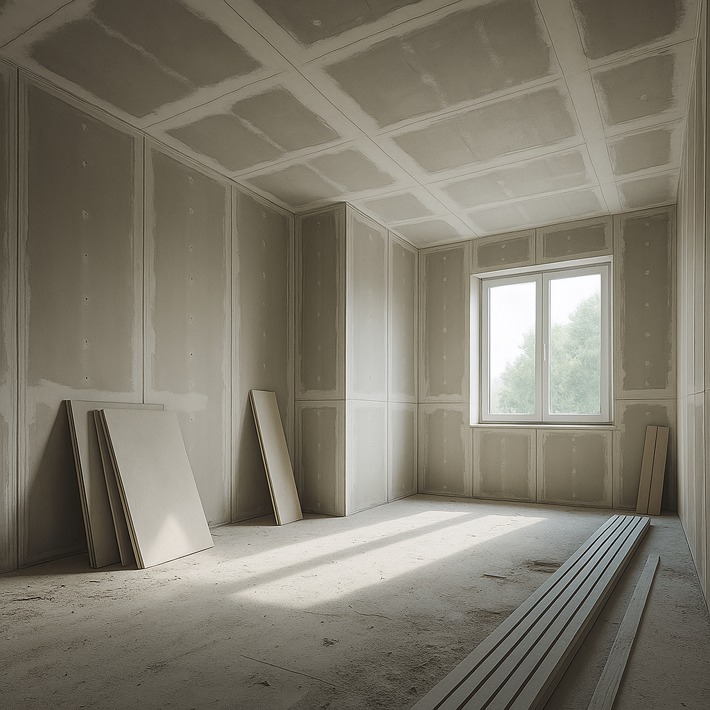 Drywall Construction – Whether acoustics, fire protection or design – we create custom plasterboard solutions. For apartments, offices or attic conversions – precise, efficient and professional.